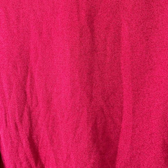 Rachel Roy Women's Metallic Ringer Pullover Sweater Wild Pink Large - Picture 9 of 9